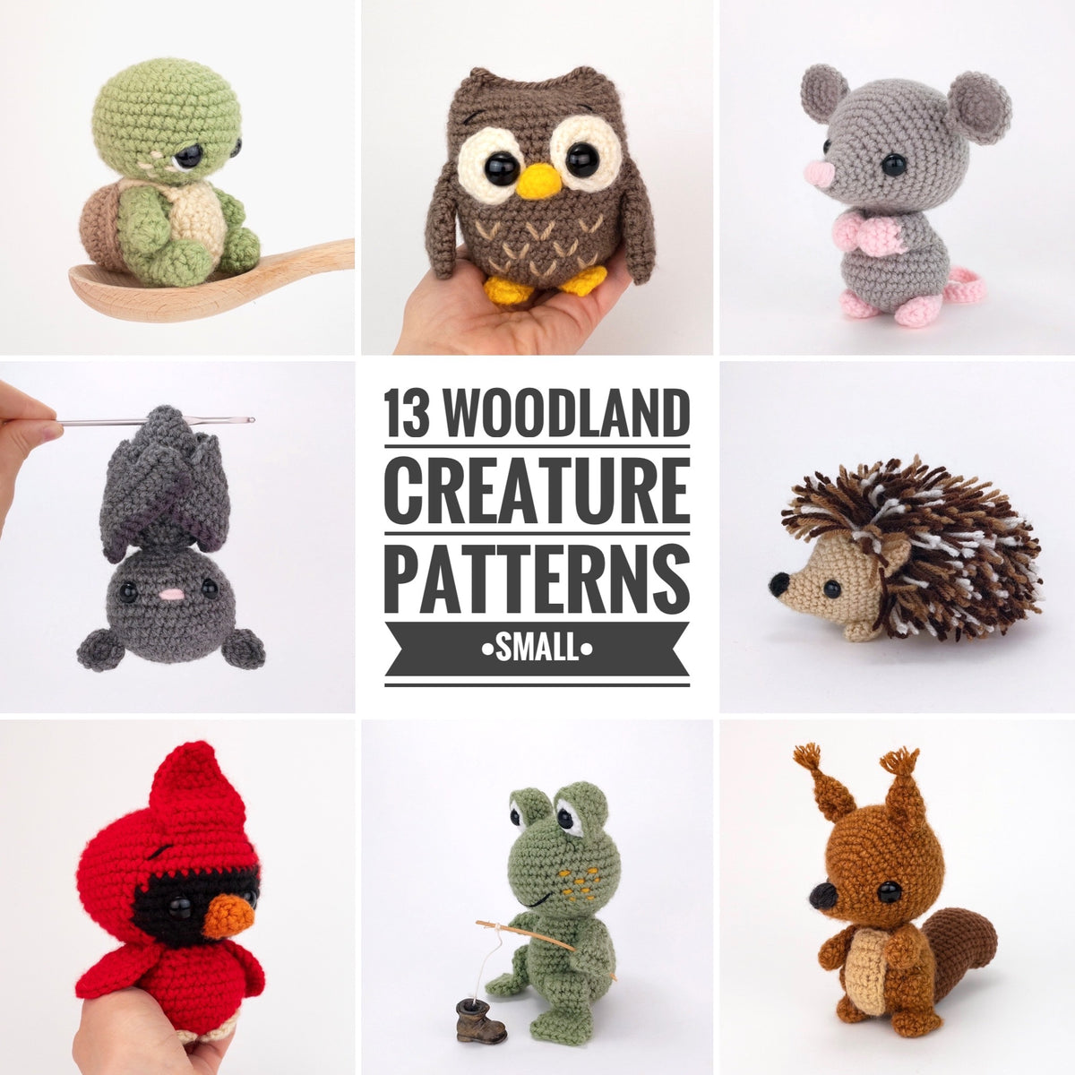 Huntington Home Learn to Crochet kit Woodland Creatures