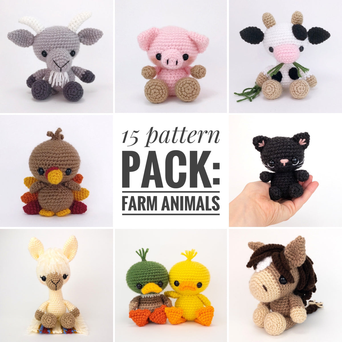 8+ Free Crochet Farm Animal Patterns