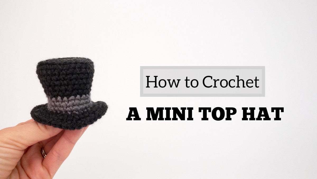 Free Crochet Pattern and Video Tutorial Top Hat Theresas Crochet Shop