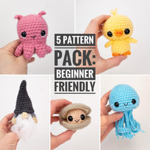 Load image into Gallery viewer, 5 Beginner Patterns - Pattern Pack
