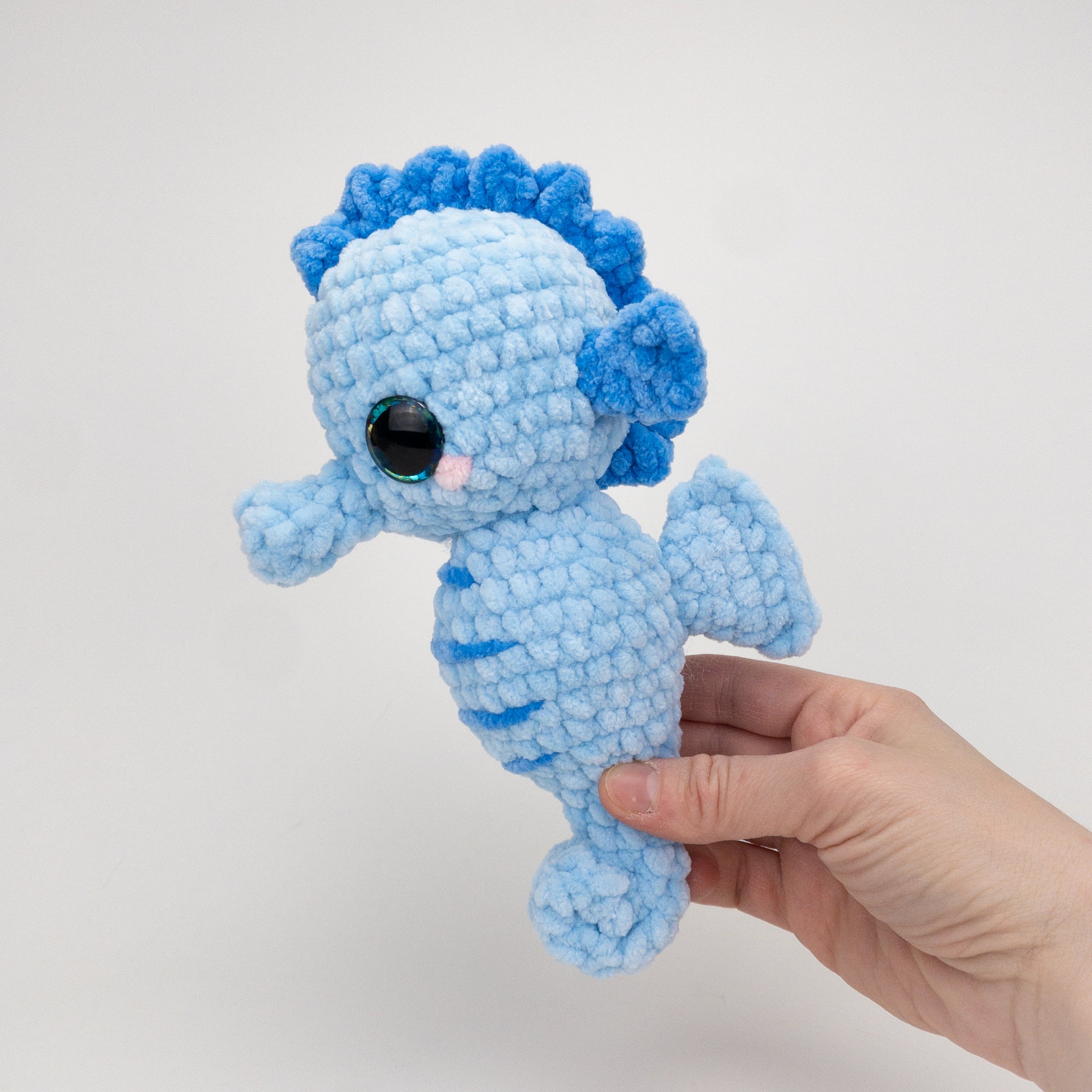 Sapphire the Plush Seahorse – Theresas Crochet Shop